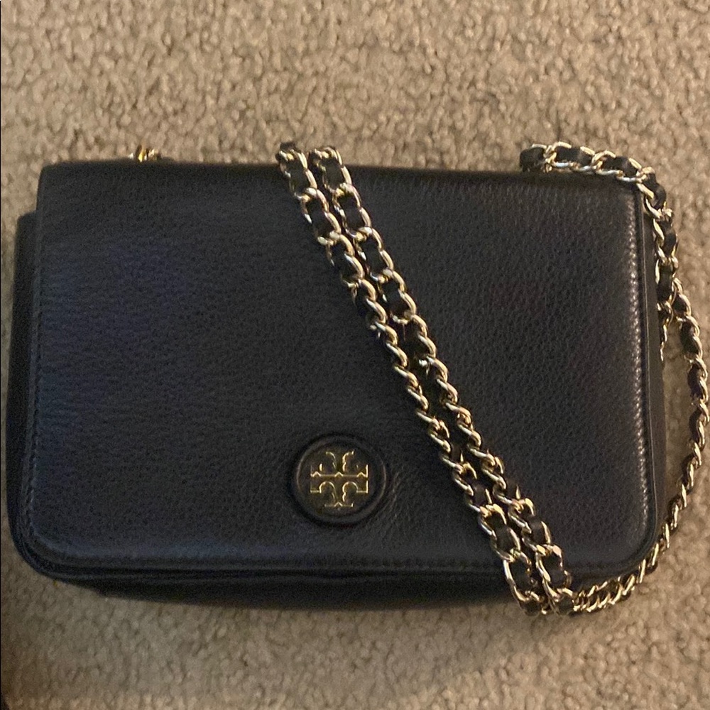 Tory Burch Black Leather Crossbody Bag